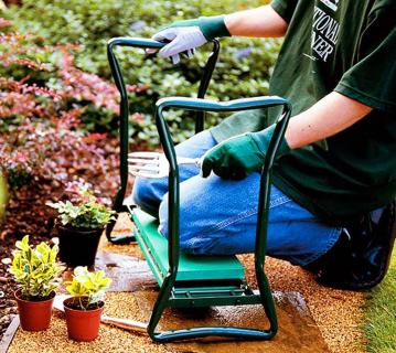 Westmann Multi | Gartenhocker mit Kniebank | klappbare Garten Kniehilfe 