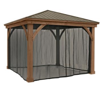 Westmann Mesh Moskitonetz für Pavillon Devon 1212 | Schwarz 