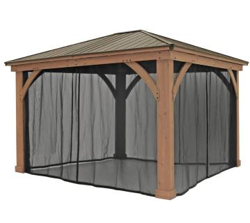 Westmann Mesh Moskitonetz für Pavillon Devon 1214 | Schwarz 