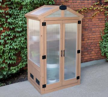 Westmann Gaia | Gewächshausschrank | Holz Balkongewächshaus | 1x1 m  