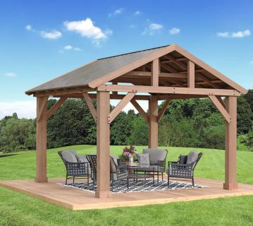 Westmann Holz Pavillon Yukon 1412 | Natur | 366x427x330 cm 