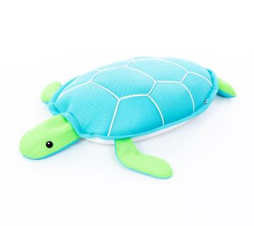 B-WARE Westmann Stoff Schwimmtier Schildkröte | Blau | 82x100x15 cm 
