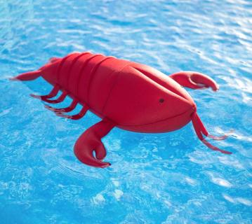 Westmann Stoff Schwimmtier Hummer | Rot | 80x95x18 cm 