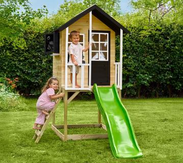 Zwerkules Holli 1 | Kinder Stelzenhaus mit Rutsche | Holz  
