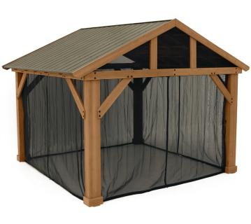 B-WARE Westmann Mesh Moskitonetz | Zubehör für Pavillon Yukon 1412 | Schwarz 