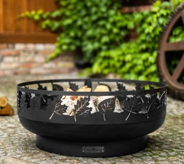 CookKing Stahl Feuerschale Toronto Ø 80 | Schwarz | Ø 80x33 cm 