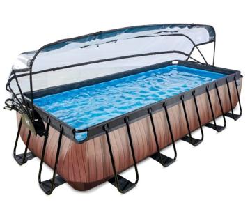 Exit Aufstellpool Framepool | Braun | 540x250x100 cm 