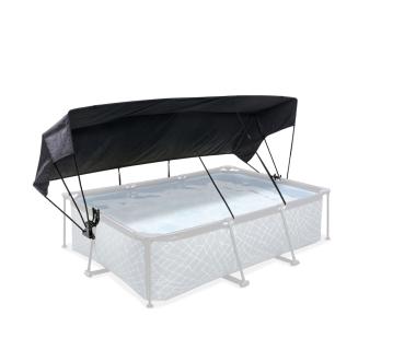 Exit Pool Sonnensegel rechteckig | Schwarz | 220x150x85 cm 