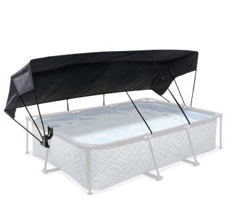 Exit Pool Sonnensegel rechteckig | Schwarz | 300x200x115 cm 