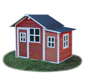 Exit Holz Spielhaus Loft 150 | Rotbraun | 191x160 cm 
