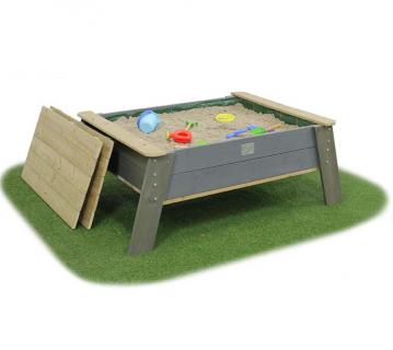 Exit Hols Sandkasten Matschtisch Aksent XL | Grau | 94x138x50 cm 