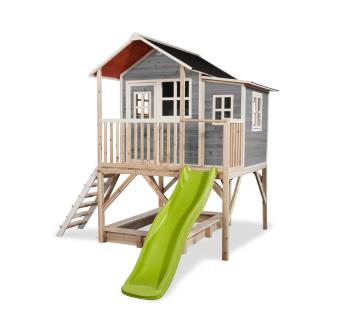Exit Holz Spielhaus Loft 550 | Grau | 190x253 cm 
