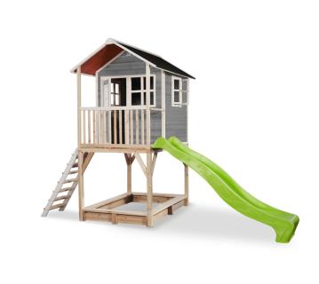 Exit Holz Spielhaus Loft 700 | Grau | 391x190x269 cm 