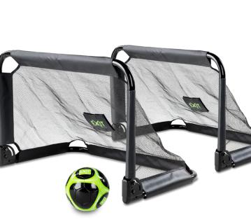Exit Fußballtor Set Pico | Schwarz | 60x90x60 cm 