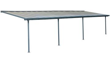 Palram - Canopia Aluminium Terrassenüberdachung Feria | Anthrazit | 295x1035x305 cm 