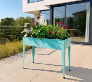 Herstera Garden Metall Hochbeet Urban | Mint | 100x40x84 cm 