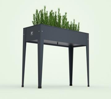 Herstera Garden Metall Hochbeet Urban | Anthrazit | 100x40x84 cm anthrazit