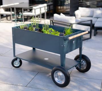 Herstera Garden Metall Hochbeet Swivel | Anthrazit | 120x60x84 cm 