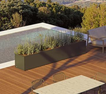 Herstera Garden Cube 50 L Plus | Outdoor Pflanzkübel rechteckig | 2er-Set | je 375 L 