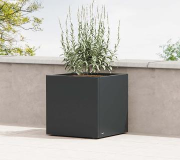 Herstera Garden Cube M | Outdoor Pflanzkübel quadratisch | Anthrazit | 216 L 