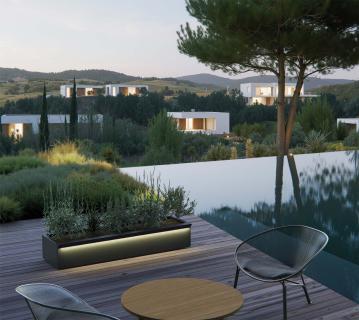 Herstera Garden Cube Xic XL Plus | Outdoor Pflanzkübel rechteckig | mit LED | 150 L 