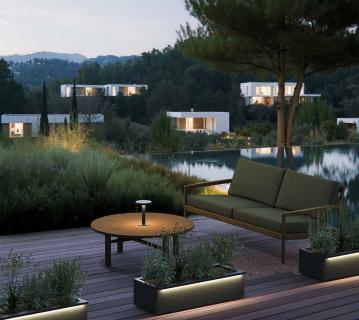 Herstera Garden Cube Xic L Plus | Outdoor Pflanzkübel rechteckig | mit LED | 100 L 