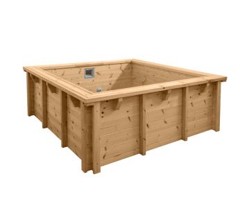 Interline Summer Schwimmbad Bali Holzpool 210x210 cm Set 1 inkl. Sommerabdeckung