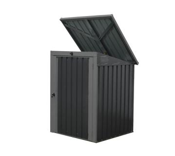 B-WARE Westmann Stahl Mülltonnenbox und Gerätebox | Anthrazit | 101x104x134 cm 