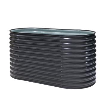 B-WARE Westmann Grow Faster S | kleines Hochbeet aus Metall | Wellblech | Anthrazit 