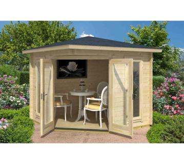 Lasita Maja Holz Gartenhaus Oban 40 | 300x282x256 cm | 