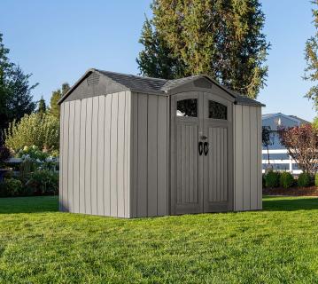 Lifetime Ohio | Kunststoff Gerätehaus mit Boden | Grau | 3x2 m 