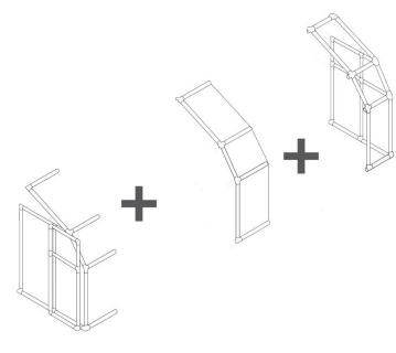 Rion Anlehngewächshaus Sun Room 40 Erweiterung, 62cm 