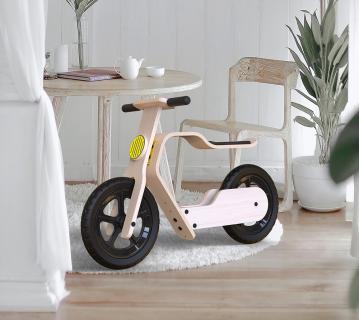 MamaToyz Holz Laufrad RideMe | Natur | 83x38x53 cm 