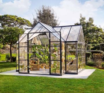 Palram - Canopia Aluminium Gewächshaus Victory | Anthrazit | 306x361x270 cm 