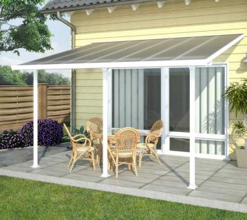 Palram - Canopia Aluminium Terrassenüberdachung Feria | Weiß | 295x1092x305 cm 