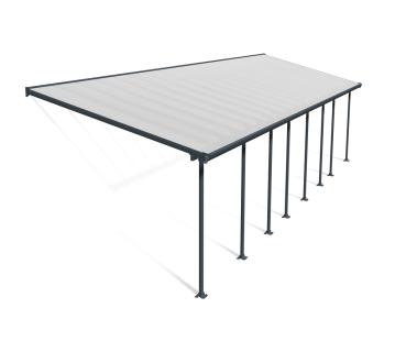 Palram - Canopia Aluminium Terrassenüberdachung Feria | Anthrazit | 295x1156x305 cm 