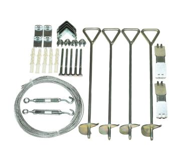 Palram - Canopia Befestigungsset | Zubehör für Gewächshaus | 42 Teile 