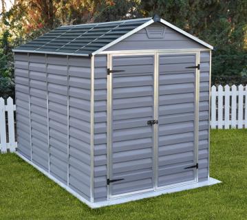 Palram - Canopia Kunststoff Gerätehaus Skylight 610 | Grau | 304x185x217 cm 