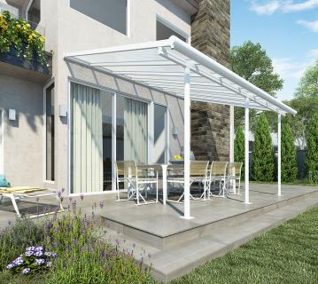 Palram - Canopia Aluminium Terrassenüberdachung Sierra | Weiß | 299x555x305 cm 
