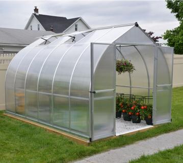 Palram - Canopia Aluminium Gewächshaus Bella 812 | Silber | 367x244x219 cm 