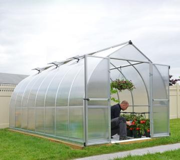 Palram - Canopia Aluminium Gewächshaus Bella 816 | Silber | 489x244x219 cm 