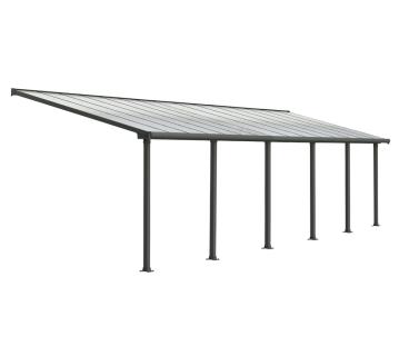 Palram - Canopia Aluminium Terrassenüberdachung Olympia | Anthrazit | 295x924x305 cm 