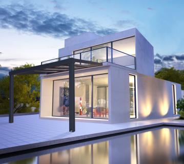 Palram - Canopia Aluminium Terrassenüberdachung Stockholm | Anthrazit | 341x370x324 cm 