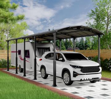 Palram - Canopia Aluminium Carport Arcadia Alpine 10600 | Anthrazit | 1072x359x352 cm 