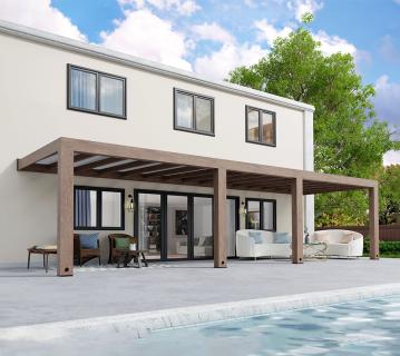 Palram - Canopia Helsinki 399 | Terrassenüberdachung aus Holz | 3x10 m 