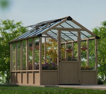 Palram - Canopia Natura 812 | Holz Gewächshaus | 3,5x2,5 m 