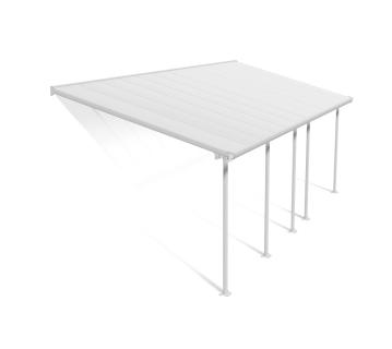 Palram - Canopia Aluminium Terrassenüberdachung Feria | Weiß | 295x730x305 cm 