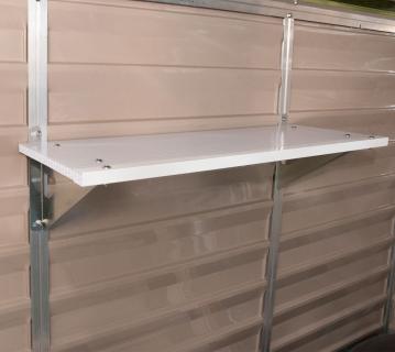 Palram - Canopia Regalboden für Gerätehaus Skylight & Rubicon | Weiß | 85x31x22 cm 