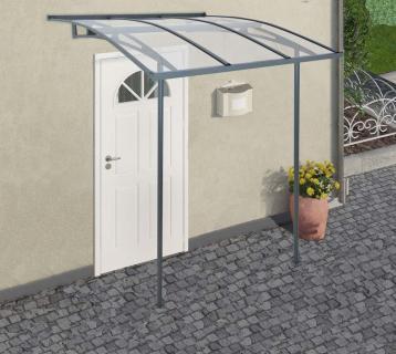 Palram - Canopia Vordach Vega 2000 | Anthrazit | 200x200x261 cm 