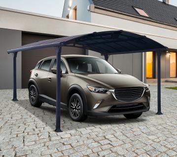 Palram - Canopia Aluminium Carport Arcadia 4300 | Anthrazit | 430x359x242 cm 